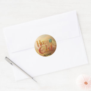 Eid greeting gift Personalised Classic Round Sticker