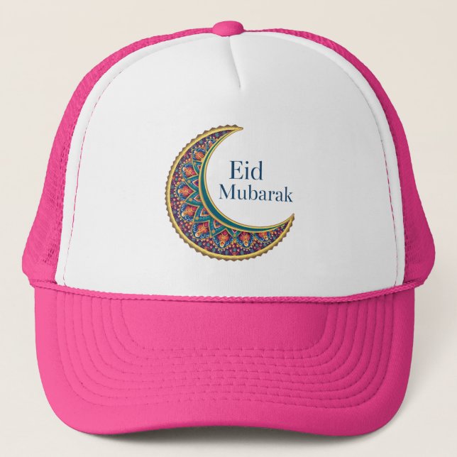 Eid Mubarak – A Celebration of Joy And Blessings! Trucker Hat (Front)
