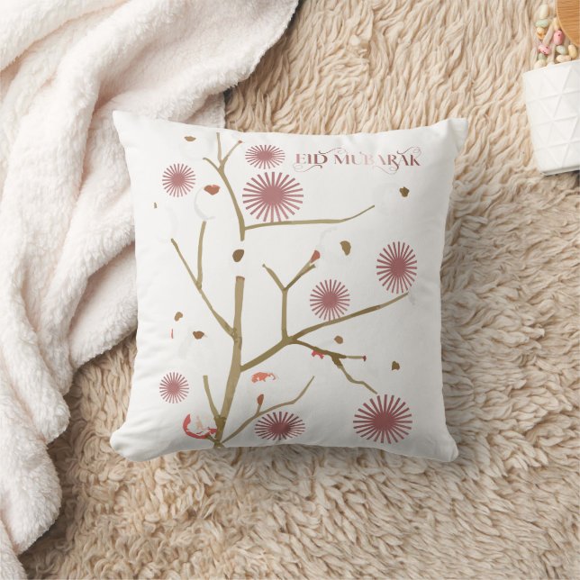 Eid Mubarak Aesthetic leave Sun Blaze Element  Cushion (Blanket)