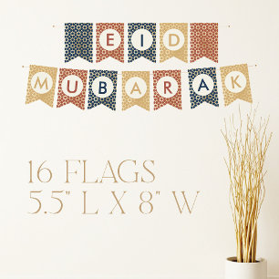 Eid Mubarak Arabian Pattern Bunting