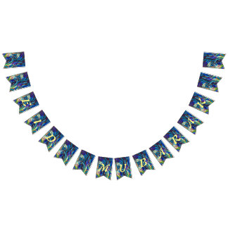 Eid Mubarak Banner- Brushstrokes Bunting