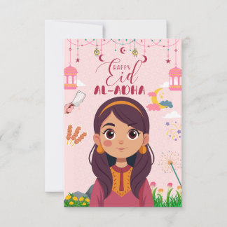 Eid Mubarak Card for Girl