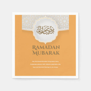 Eid Mubarak Card with Masjid Napkin