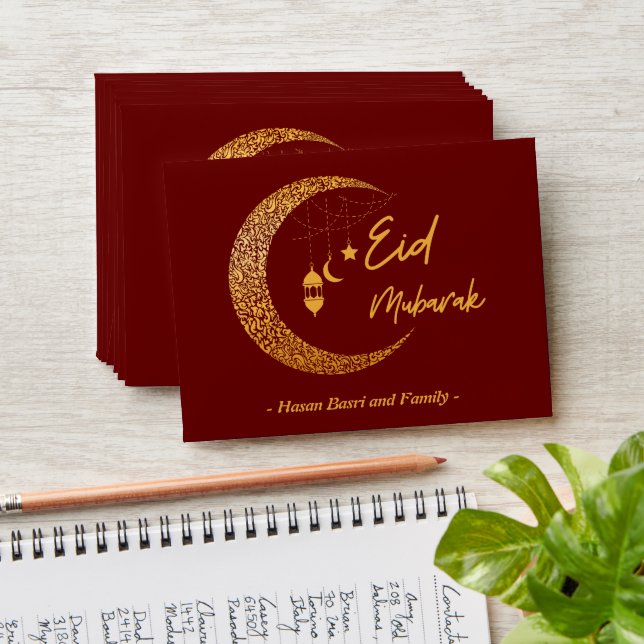 Eid Mubarak Cash Money Gift Muslim Kids Happy Eid Envelope (Stacked)