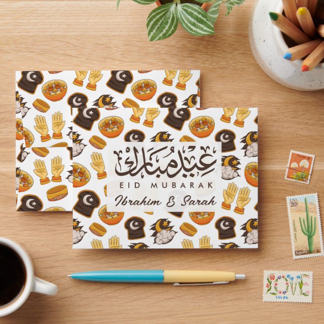 Eid Mubarak Cash Money Gift Muslim Kids Happy Eid  Envelope (Desk)
