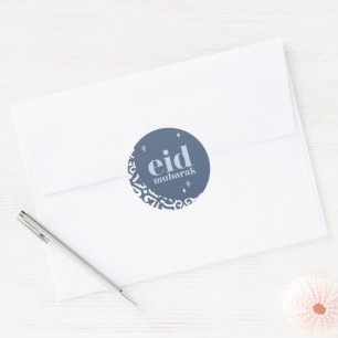 Eid Mubarak Classic Round Sticker