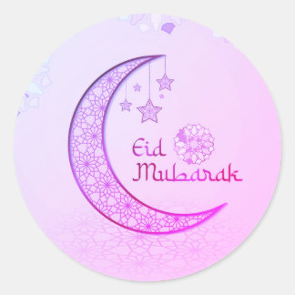 Eid Mubarak  Classic Round Sticker