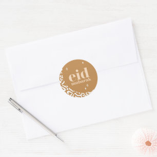 Eid Mubarak Classic Round Sticker