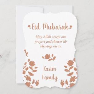 Eid Mubarak Custom Islam Home Decor Floral Unique