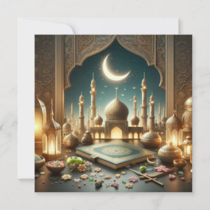 Eid Mubarak Customisable Greetings Text Holiday Card