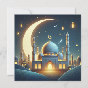 Eid Mubarak Customisable Greetings Text Holiday Card