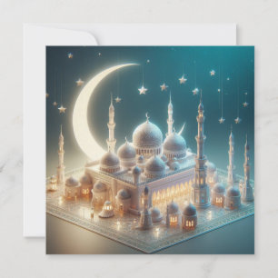 Eid Mubarak Customisable Greetings Text Holiday Card