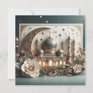 Eid Mubarak Customisable Greetings Text Holiday Card