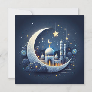 Eid Mubarak Customisable Greetings Text Holiday Card