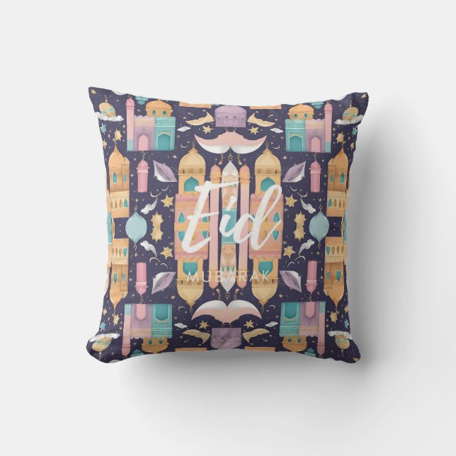 Eid Mubarak Dreamy Cushion (Front)