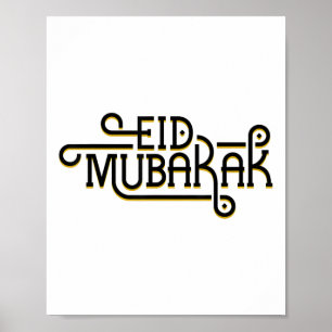 Eid Mubarak Eid Al Fitr Islamic Holidays Muslim Ha Poster