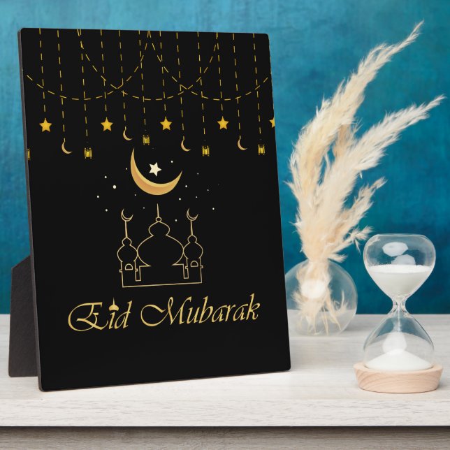 Eid Mubarak Eid Decorations Table Sign Plaque (Side)