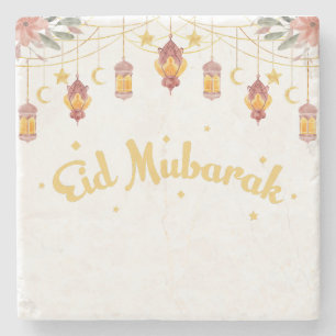 EID MUBARAK - EID   MASON JAR STONE COASTER