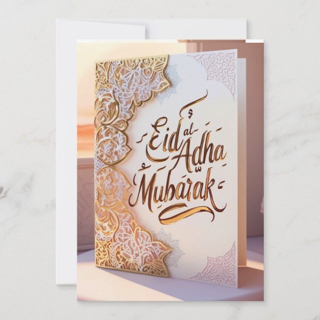 Eid Mubarak: Embracing the Spirit of Unity and Joy Invitation (Front)