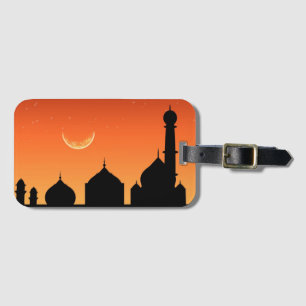 Eid Mubarak Evening Sky Luggage Tag