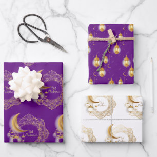 Eid mubarak fanoos  wrapping paper sheet