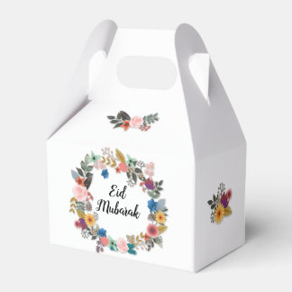 EID MUBARAK FLORAL WREATH FAVOUR BOX