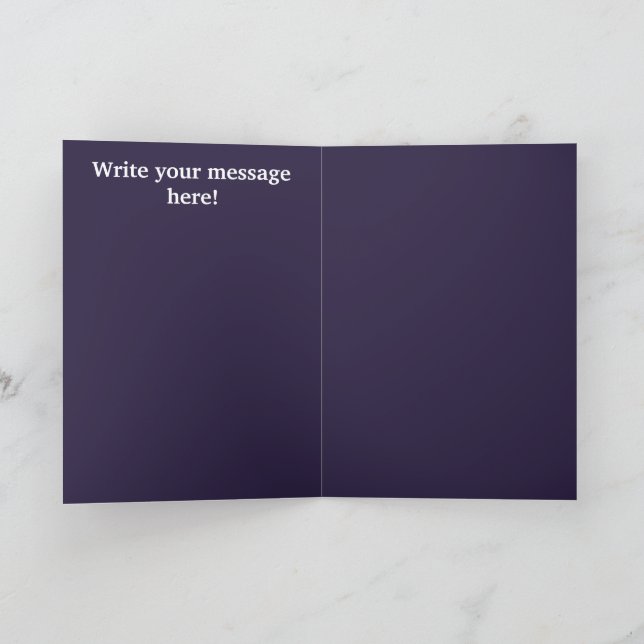 Eid Mubarak Folded Greeting Card (Inside)