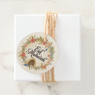 Eid mubarak for eid fitr gift tag