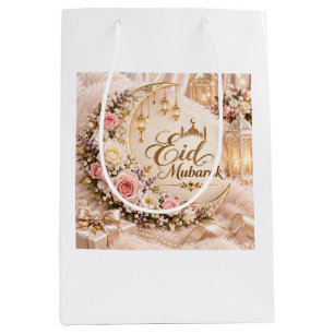 Eid Mubarak Gift Bag   Floral Islamic Gift Bag