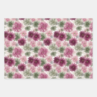 Eid Mubarak Gift Wrap Set – 3 Floral Designs 