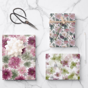 Eid Mubarak Gift Wrap Set – 3 Floral Designs