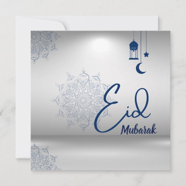 Eid Mubarak Greeting Holiday Card (Front)