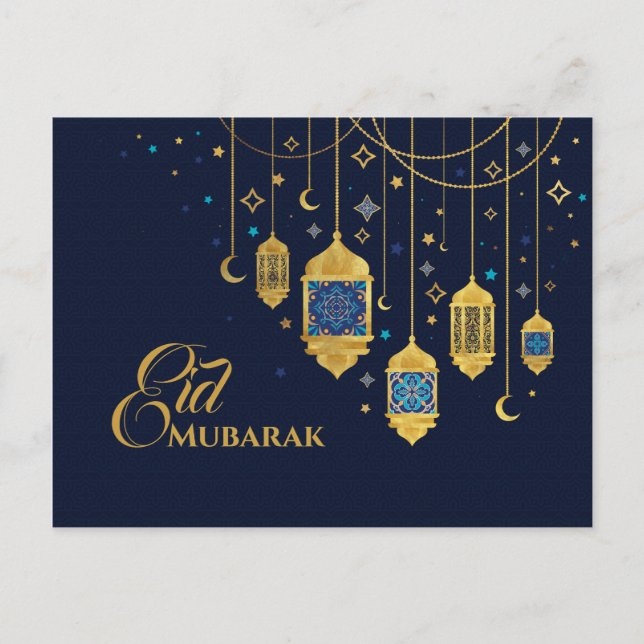 Eid Mubarak - Happy Eid Postcard (Front)