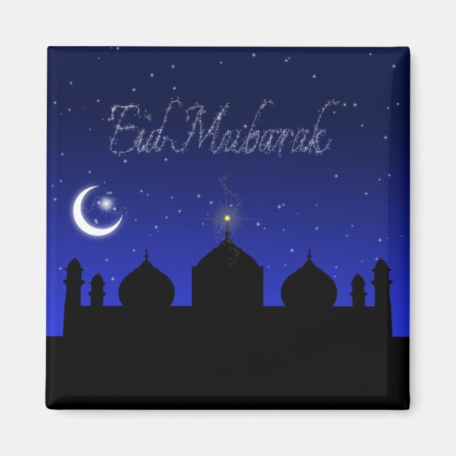 Eid Mubarak - Islamic Greeting Magnet (Front)