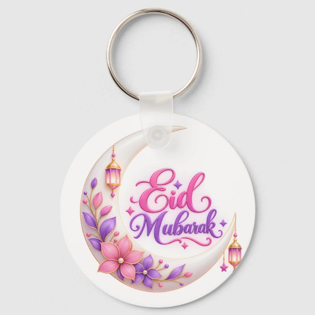 Eid Mubarak  Key Ring (Front)