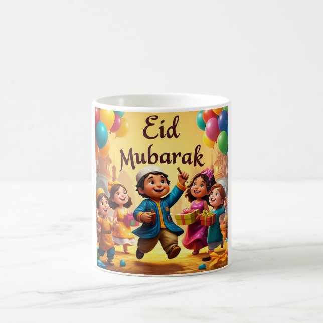 Eid Mubarak Kids Celebration  Coffee Mug (Center)