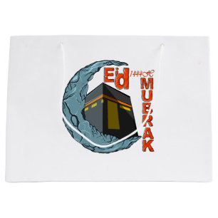Eid mubarak large gift bag