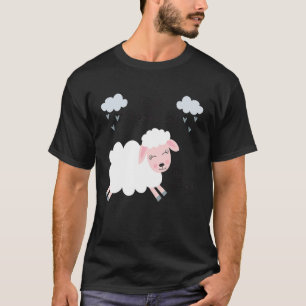 Eid Mubarak Muslims Sheep Cute Curly Halal Sheep T-Shirt