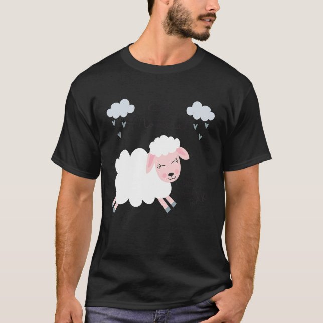 Eid Mubarak Muslims  Sheep Cute Curly Halal Sheep T-Shirt (Front)