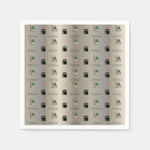 Eid Mubarak Napkins – Gold Kaaba & Masjid Nabawi