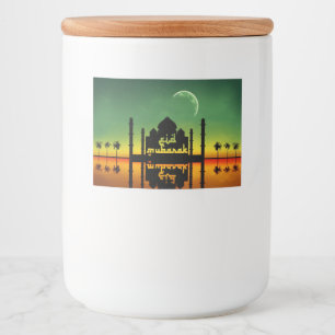 Eid Mubarak Night Reflection Food Label