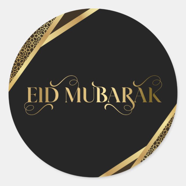 Eid mubarak , occasional muslim's classic Sticker (Front)