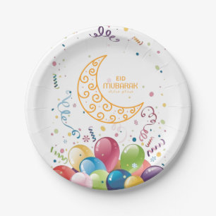 Eid mubarak  paper plate