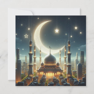 Eid Mubarak Ramadan Customisable Greetings Text Holiday Card