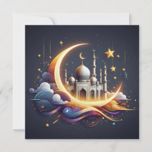 Eid Mubarak Ramadan Customisable Greetings Text Holiday Card