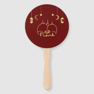 EID MUBARAK RAMADAN  HAND FAN