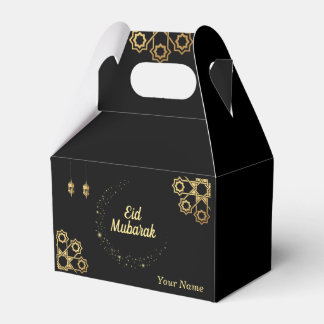 Eid Mubarak / Ramadan Kareem Golden Personalise Favour Box
