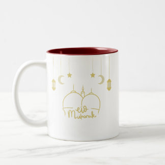 EID MUBARAK RAMADAN SUGAR COOKIE BROWNIE Two-Tone COFFEE MUG