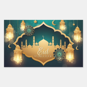 Eid Mubarak Rectangular Sticker