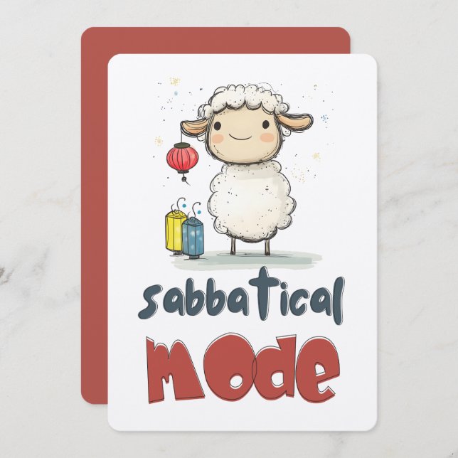 Eid Mubarak!! Sheep on Sabbatical | Fully Packed Invitation (Front/Back)